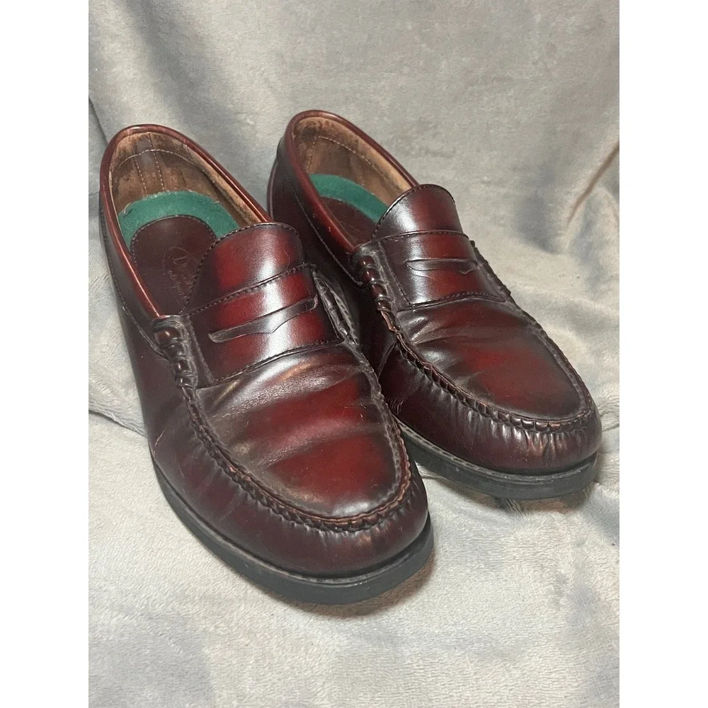 Rockport DresSports Penny Loafers Burgundy Leather Comfort Shoes Mens 10M